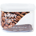 Pebbly Storage Container with Glass Lid, Square