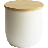 Pebbly Tea Jar - Round, Cream