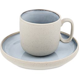 Rose & Tulipani Arpeggio - Coffee Cup with Saucer - Light Blue