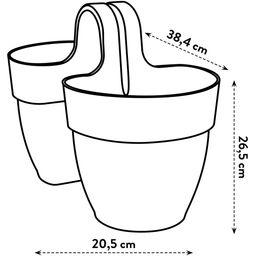 elho vibia campana Flower Twin 21 cm