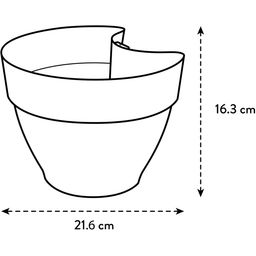 Regenfallrohrpflanzgefäß vibia campana 22cm