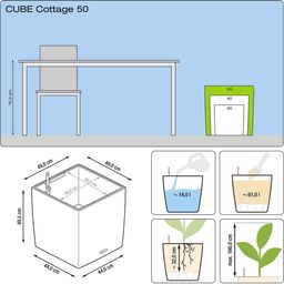 Lechuza Cube Cottage Planter 50