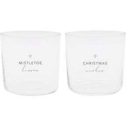 Eulenschnitt Beverage Glass - Black, Set of 2 - Christmas