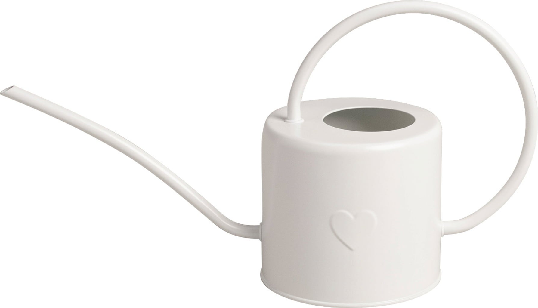 Heart Watering Can 1.55 L, White