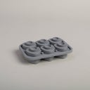 Eulenschnitt Ice Cube Tray, Grey - Hearts