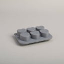 Eulenschnitt Ice Cube Tray, Grey - Hearts