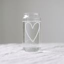 Eulenschnitt Tall Glass - Heart