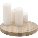 Eulenschnitt Merry Christmas Candle Board, 32 cm