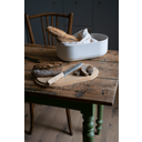 Bread Bin with Cutting Board, Knife & Bag - Cream - 1 item