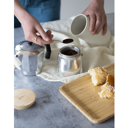 Pebbly Tea Jar - Round, Cream - 650 ml