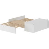WHITE/NOR Sofa Bed with Bed Storage for High Bed
