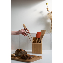 Pebbly Bamboo Utensil Holder - 1 item