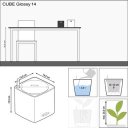 Lechuza Bordskärl CUBE Glossy CAT 14