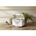 Seed Storage with Leather Handles - Cream - 1 Pc.
