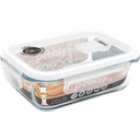 Food Storage Container, Glass/PP Rectangular - 650 ml