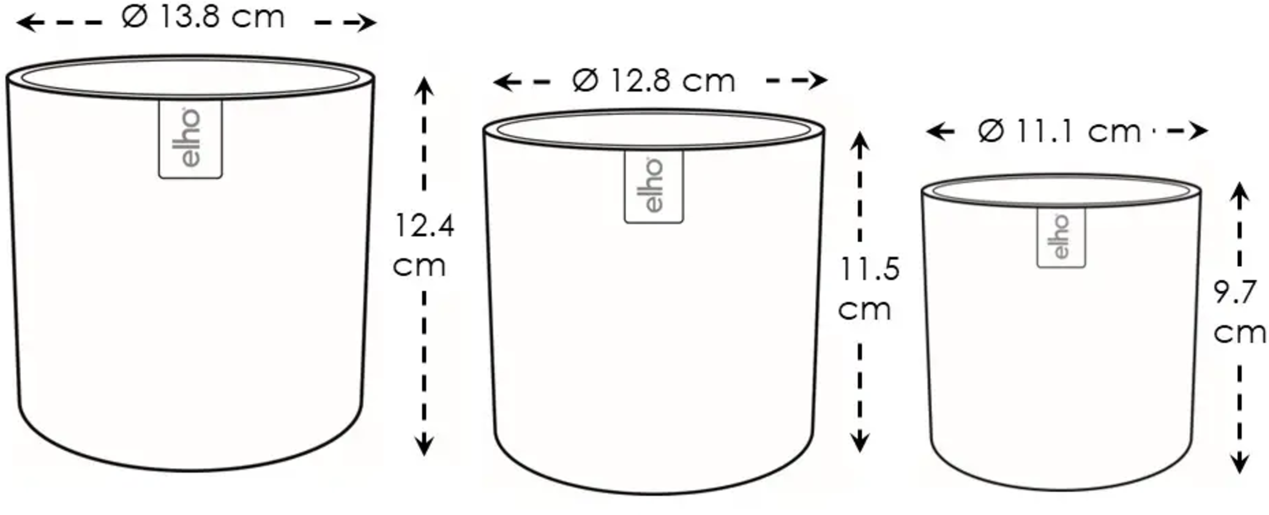 elho Lex Pott Set 14 cm