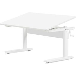 Flexa STUDY po višini nastavljiva pisalna miza - MDF bela / bela
