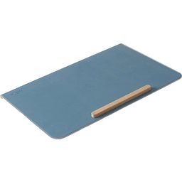 Flexa STUDY Desk Pad, Metal/ Faux Leather - Frosty Blue