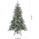 Evergreen Fichte Frost inkl. Lichterkette - 150 cm