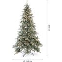 Evergreen Fichte Frost inkl. Lichterkette - 210 cm