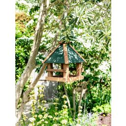 Littleworth Bird Feeder - Pine Wood, Olive Green