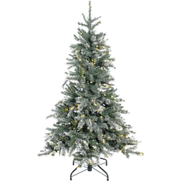 Weihnachtsbaum Fichte Frost inkl. Lichterkette - 150 cm