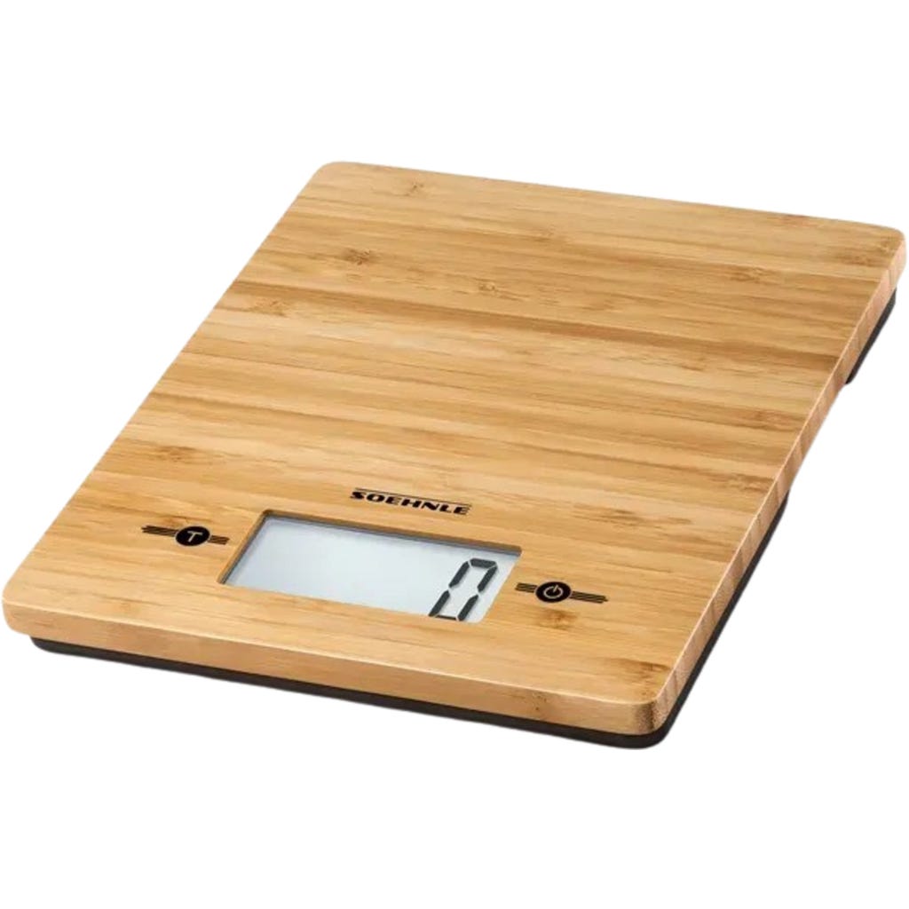 Bambù Pannello Elettronico Scala di Legno Cibo Misure Utensili Rettangolare Forma Progettato Peso Corpo Scala Bilancia Digitale con LED Display per Bagno Cucina Vivente Camera