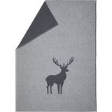 David Fussenegger Luca "Stag Texture" Flannel Throw