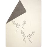 David Fussenegger Savona "Stag Heads linear" Throw