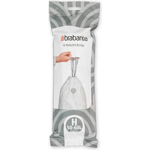 Brabantia PerfectFit Bin Liners - In A Roll - 50-60L (H) - 10 Pieces