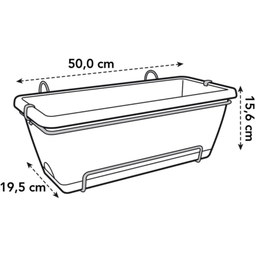 elho barcelona Balcony Box 50cm