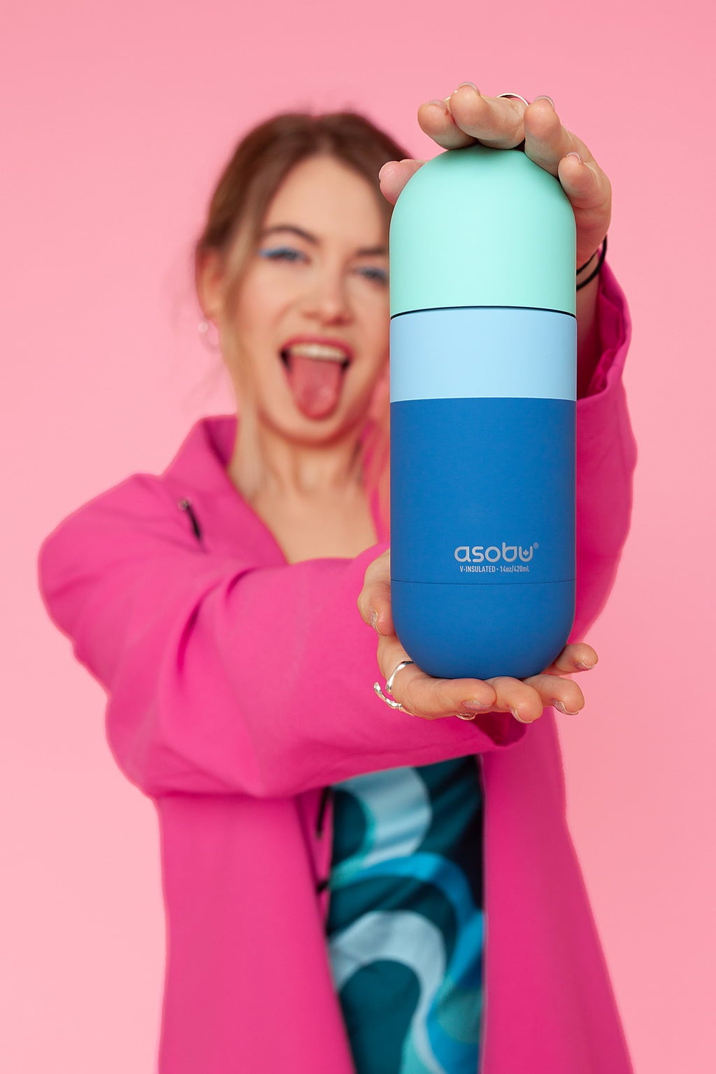 asobu Isolierflasche ORB - Pastellblau