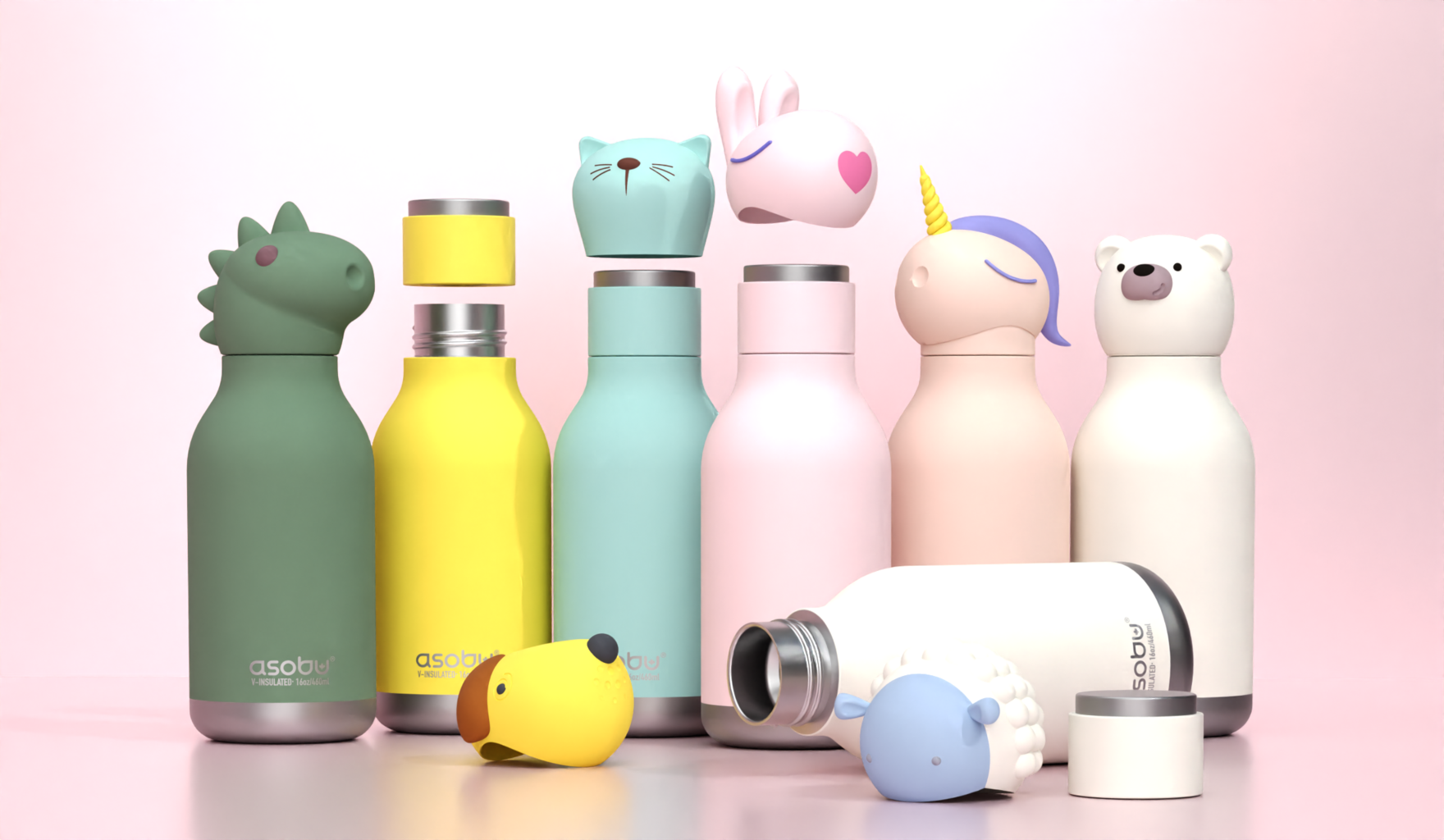 asobu Isolierflasche Bär