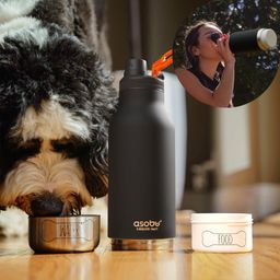 asobu DOG BOWL BUDDY 3 in 1 Insulated Bottle