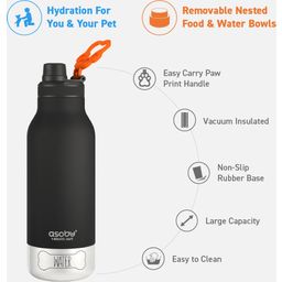 asobu DOG BOWL BUDDY 3 in 1 Insulated Bottle