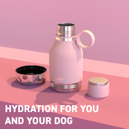 asobu DOG BOWL Insulated Bottle - Pink