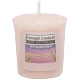 Pink Island Sunset Home Inspiration Samplers Votive Candle  