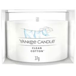 Yankee Candle Glasvotivkerze Clean Cotton