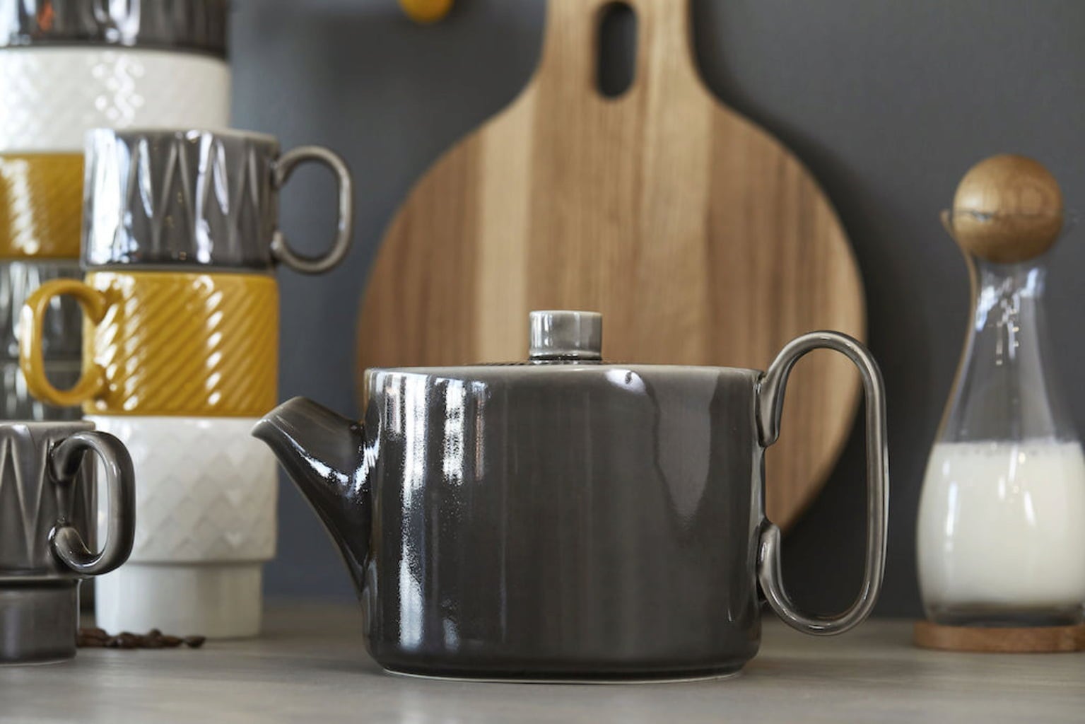 sagaform Coffee & More Teapot - Grey - 1 item