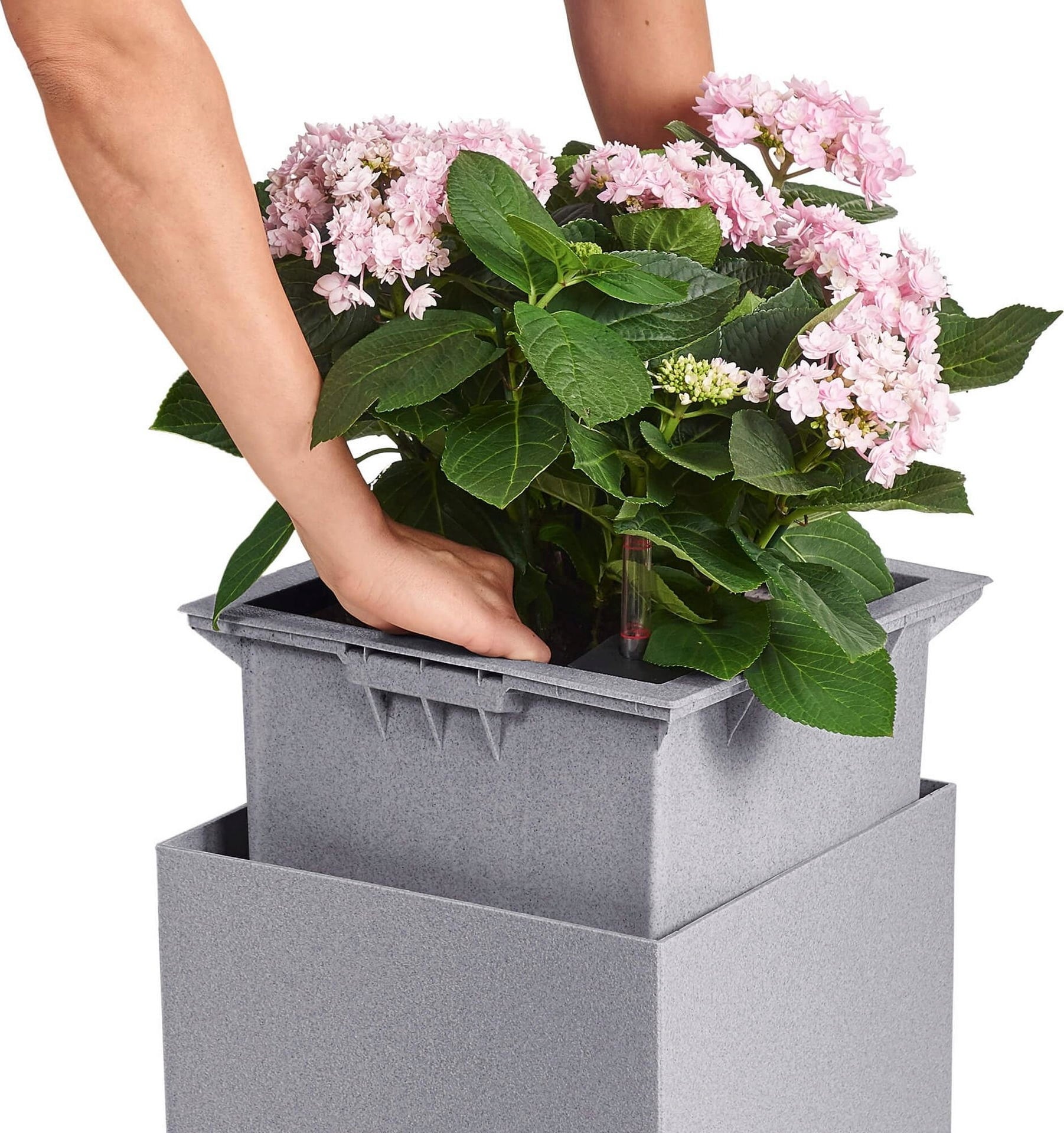 Självbevattningskruka CANTO Stone High 30
