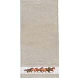 Framsohn Asciugamano con Bordo Stampato - Cavalli