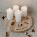 Eulenschnitt Merry Christmas Candle Board, 32 cm - 1 item