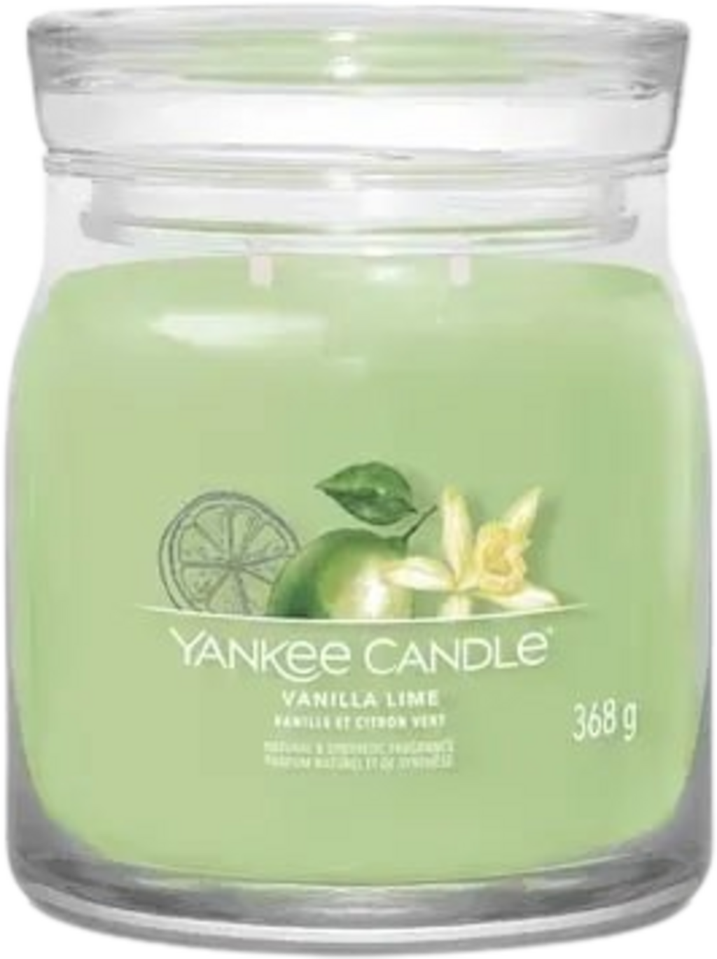 Signature Jar Vanilla Lime Scented Candle  - Medium