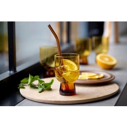 Lyngby Vaso Sorrento 30 cl - 4 piezas - Ámbar