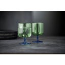 Lyngby Torino Wine Glass 30 cl, 2 pieces - Green/Blue