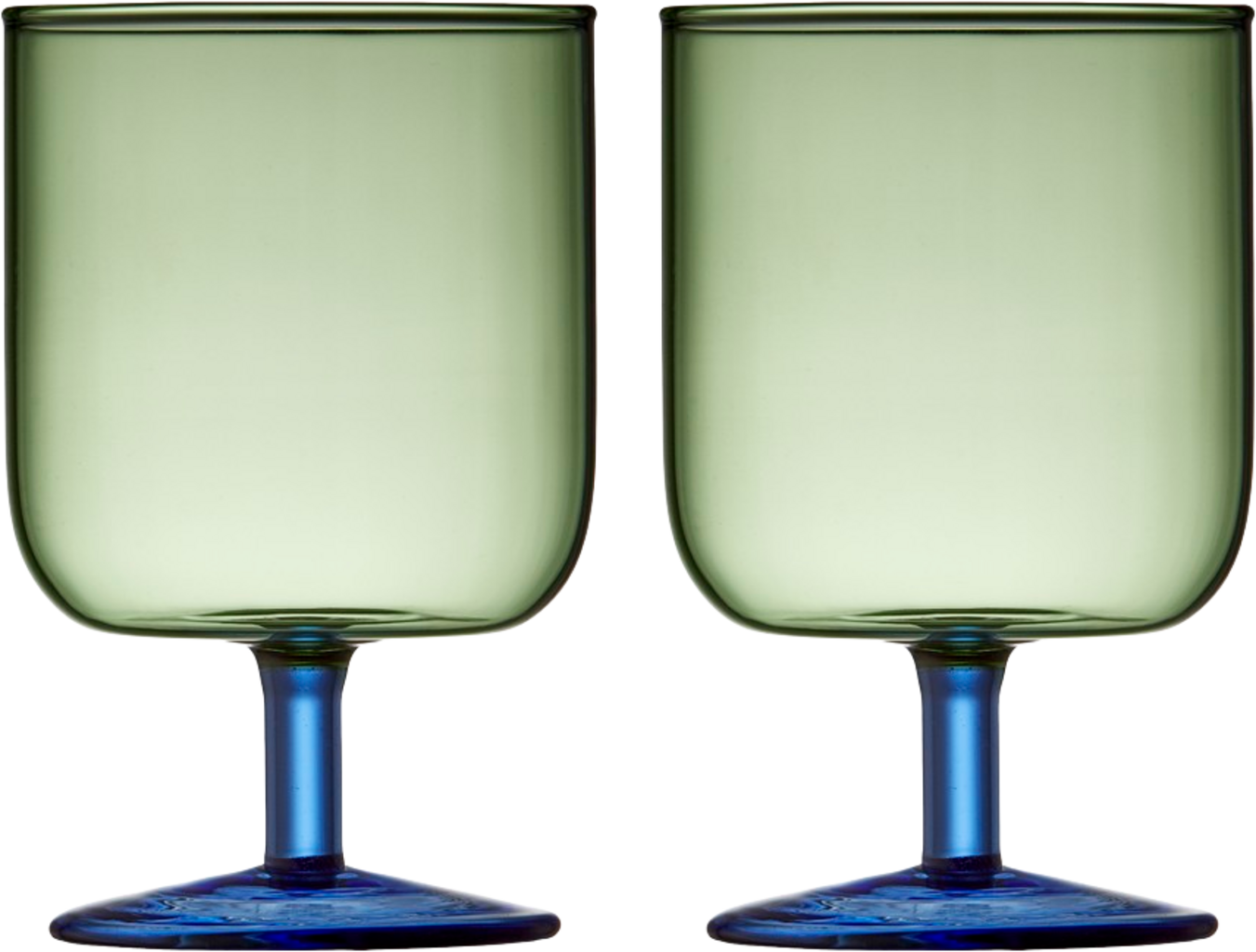 Lyngby Weinglas Torino 30 cl 2 Stück - Grün/Blau