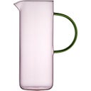 Glaskanne Torino 1,1 Liter, Pink/Grün