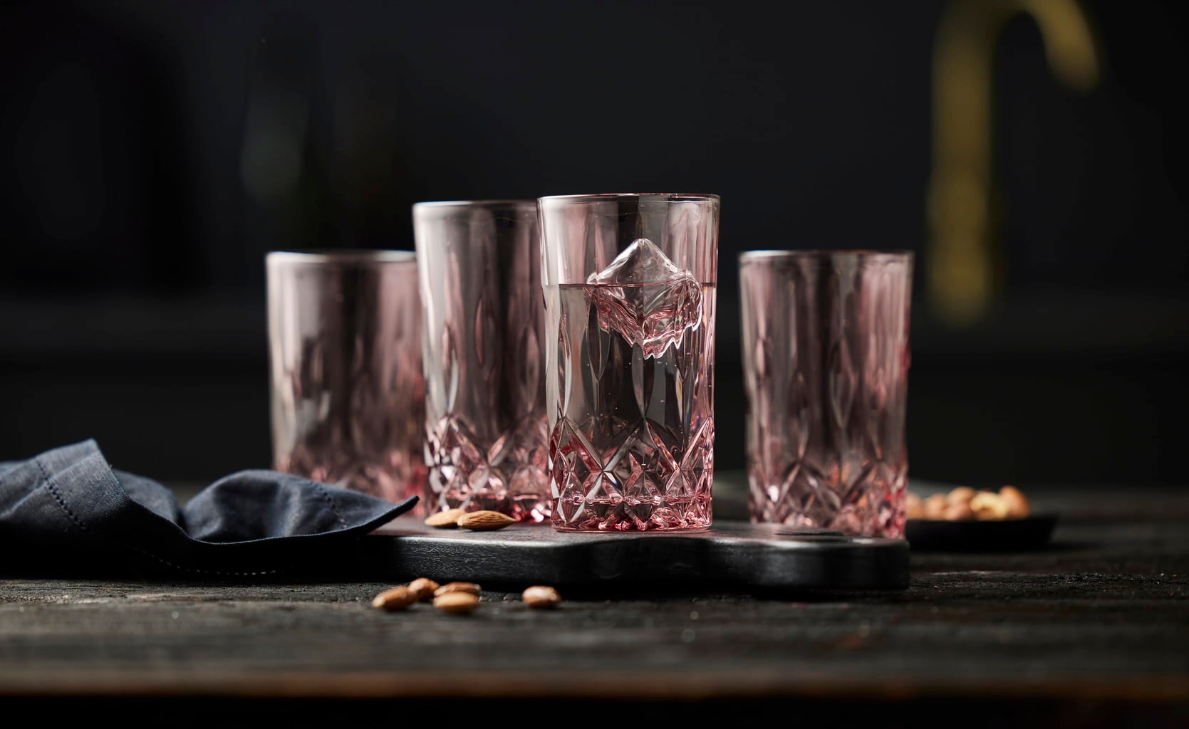 Lyngby Sorrento Highball 38 cl, 4 pieces - Pink