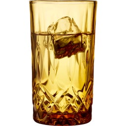 Lyngby Sorrento Highball 38 cl, 4 pieces - Amber