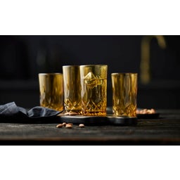 Lyngby Sorrento Highball 38 cl, 4 pieces - Amber